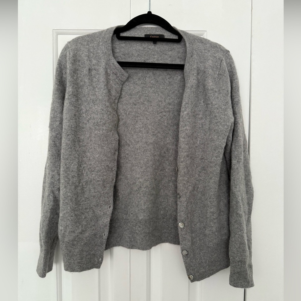 Quince Soft Gray Women's Cardigan Sweater